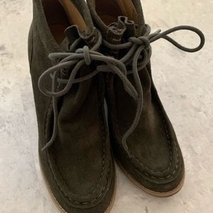 Lucky Brand Ysabel Dark Moss suede size 9 boots